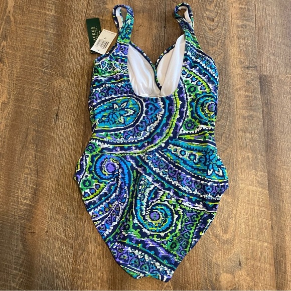 NWT Ralph Lauren One Piece Swimsuit Size 10 - Picture 5 of 7